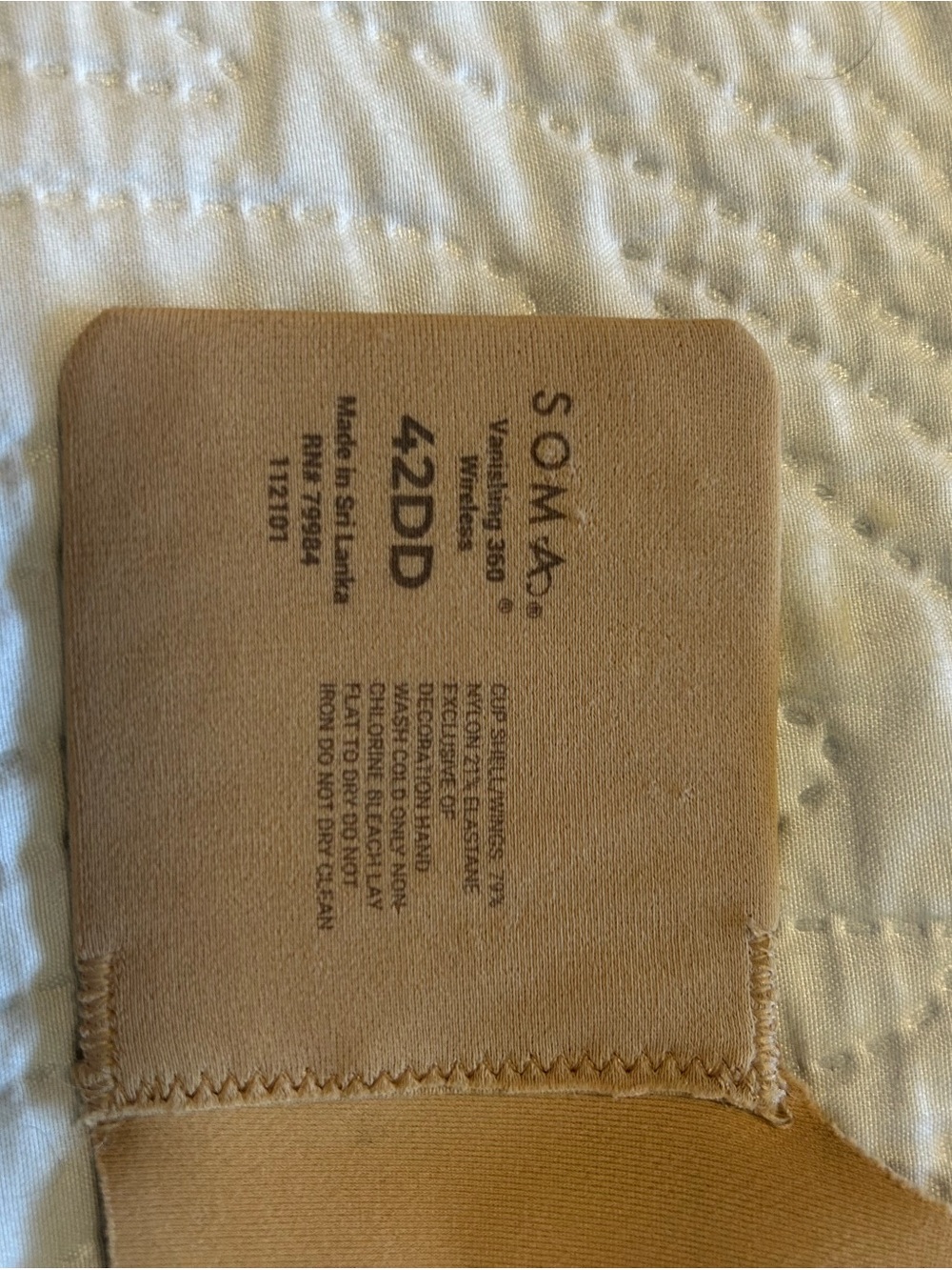 Soma Smooth T-Shirt Bra in Nude Tan - Picture 4 of 4